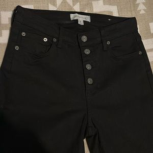 POPSUGAR Button Fly Skinny Jeans